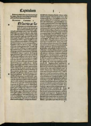 Capitulum I-VI