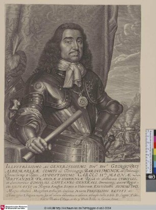 Illustrissimo ac Generosissimo Dno Dno Georgio Duci Albemarliae.