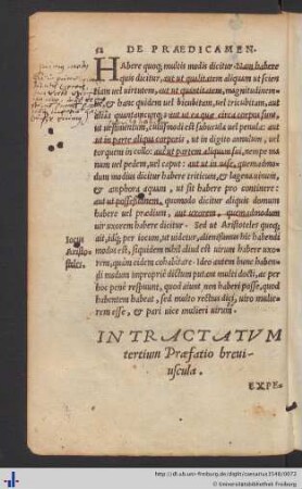 Tractatus Tertius