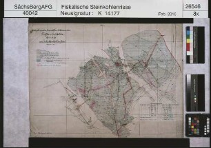 Erzgebirgischer Steinkohlen-Aktienverein, Zwickau, Tiefbauschächte, Baue auf dem Schichtenkohlenflöz (mit Nachbringungen)