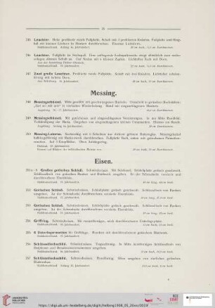 Messing (Nr. 248-250)