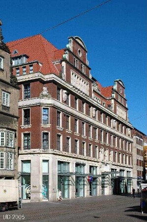Bremen, Altstadt, Obernstraße 2 & 4 & 6 & 8 & 10 & 12, Kleine Waagestraße 1, Hakenstraße 4