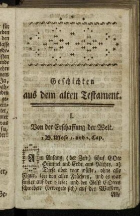 Geschichten aus dem alten Testament.