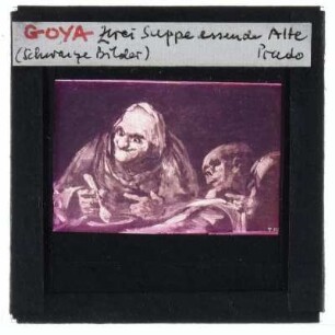 Goya, Dos viejos comiendo sopa (Zwei alte Männer essen Suppe)