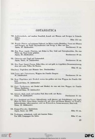 Ostasiatica (Nr. 718-743a)
