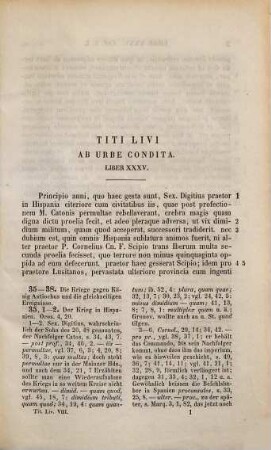 Titi Livi ab urbe condita libri, 8. Buch XXXV - XXXVIII