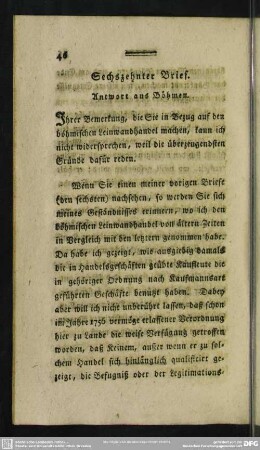 Sechszehnter Brief