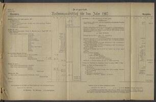 Zweiganstalt. Rechnungsabschluß für das Jahr 1917.