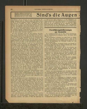 Durchführungsbestimmungen zur Reichshilfe