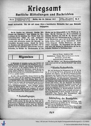 Nr. 8, 20.02.1917