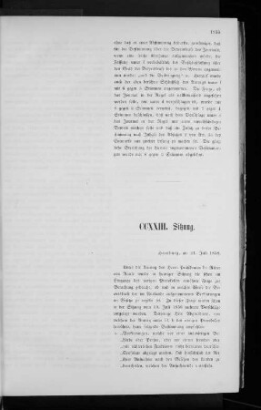 CCXXIII. Sitzung.