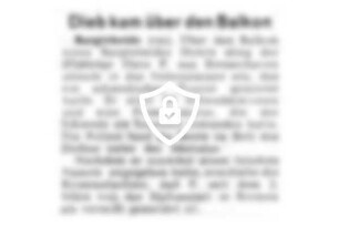 Dieb kam über [Name maskiert]