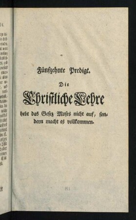 383-404, XV. Predigt. Zweyte Predigt über diesen Text.