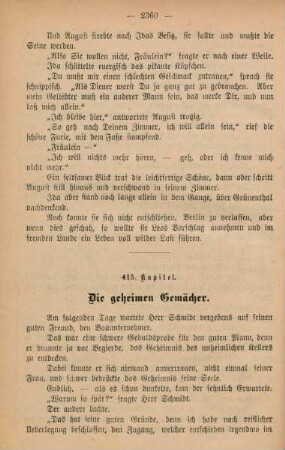 415. Kapitel. Die geheimen Gemächer