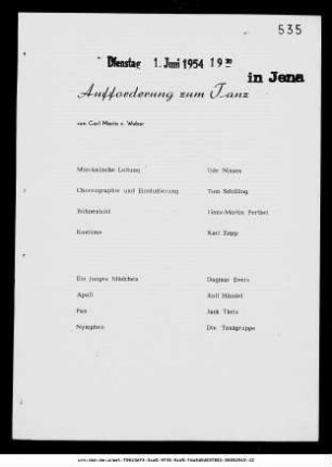 Aufforderung zum Tanz