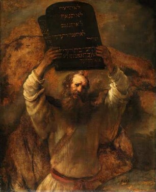 Moses mit den Gesetzestafeln