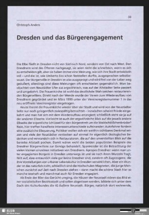 Dresden und das Bürgerengagement