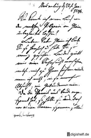 11: Brief von Friedrich Leopold Graf; Stolberg-Stolberg, Agnes Gräfin Stolberg-Stolberg an Johann Wilhelm Ludwig Gleim