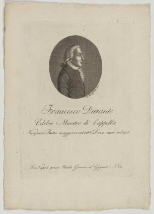 Bildnis des Francesco Durante