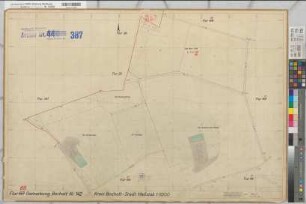 Büngern (Rhede), Umlegung Büngern, Zuteilungskarte Bocholt Flur 67 (68)