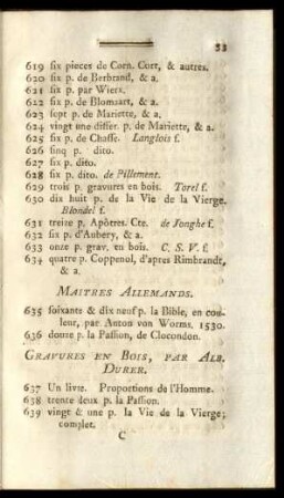 Maitres Allemands