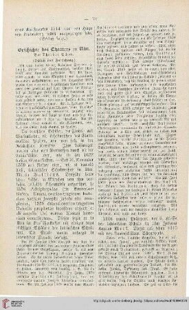 17: Geschichte des Theaters in Ulm, [4]