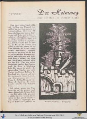 Der Heimweg: eine Novelle.