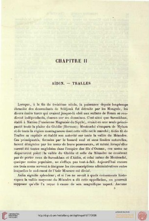 Chapitre II: Aidin - Tralles