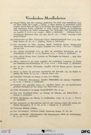 Verschiedene Metallarbeiten (Nr. 568-590)