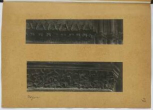 Kathedrale, Noyon: Details (aus: Skizzen- und Fotoalbum 10)