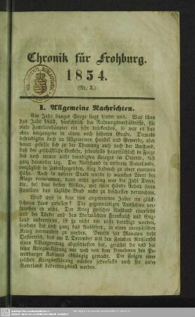 3.1854: Chronik von Frohburg und Umgebung