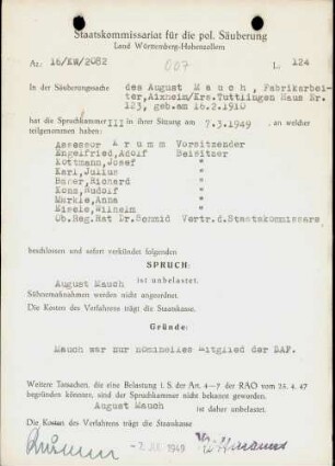 Mauch, August