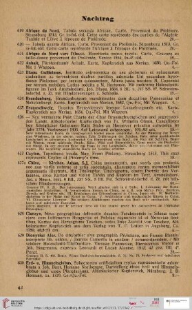 Nachtrag (Nr. 619 - 674)