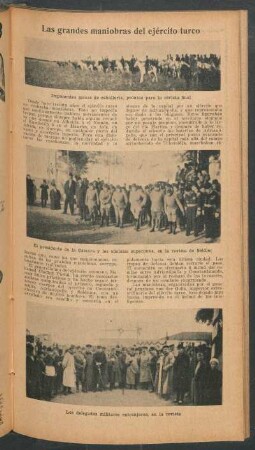Las grandes maniobras del ejército turco