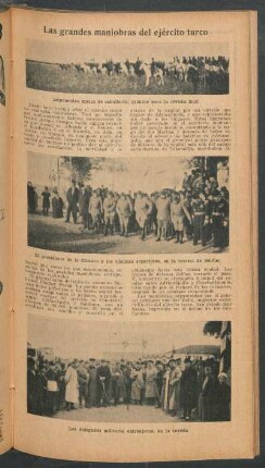 Las grandes maniobras del ejército turco