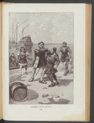Columbus struck the Jew. - [Illustration]