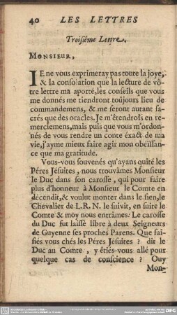 Troisième Lettre