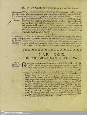 Cap. XXIIX. De Documentorum Diffessione