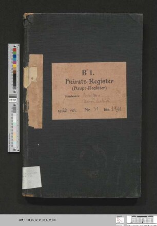 Heiratsregister Booßen 1929-1931