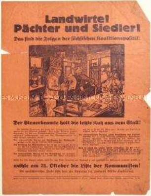 Aufruf der KPD zur sächsischen Landtagswahl 1926