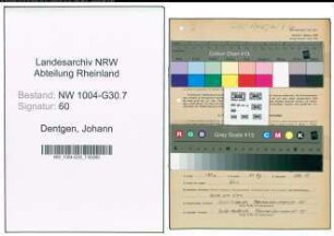 Entnazifizierung Johann Dentgen , geb. 09.09.1904 (Ingenieur)