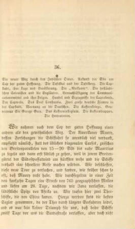 36. Ein neuer Weg durch den Indischen Ocean. Ankunft der Elbe ...