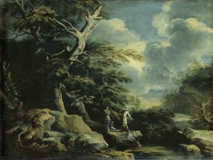 Waldlandschaft mit drei Philosophen