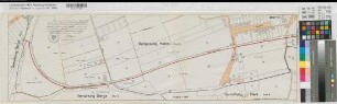 Hamm (Hamm) neue Gemeindegrenze Blatt 4 Lageplan, 3 Expl. 1938 1 : 1250 28 x 94,5 farb. Druck Stadtvermessungsamt Hamm Regierung Arnsberg Nr. 17766