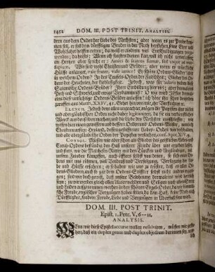 Dom. III. Post Trinit. - Dom. IV. Post Trinit.
