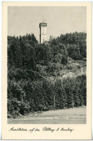 Annaberg-Buchholz. Aussichtsturm auf dem Pöhlberg