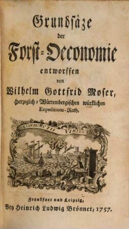Grundsäze der Forst-Oeconomie, 1