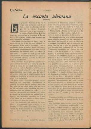 La escuela alemana : (Cuento)