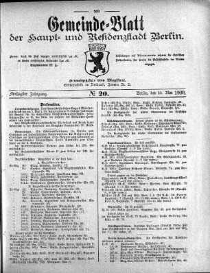 1909,20: No. 20, 16. Mai 1909