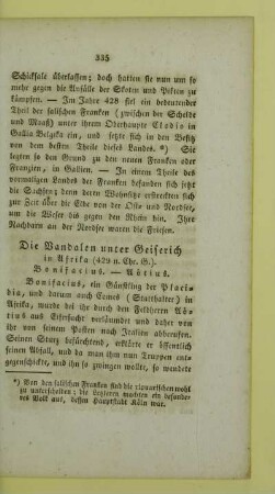 Die Vandalen unter Geiserich